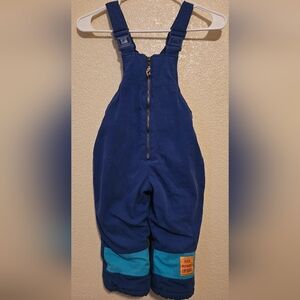 ​Vintage London Fog Toddler 3T Snow Bibs Blue Overalls High Power Explosive
